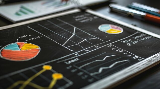 Accompanying the graphs and frameworks are strategic action plans and tactics, outlined in detail to guide implementation and execution. Whether it's identifying target demographics