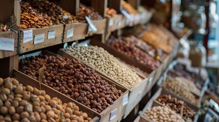 As you enter, the inviting aroma of freshly roasted nuts fills the air, tantalizing your senses and whetting your appetite. Take a moment to explore our carefully curated displays, where rows of glass