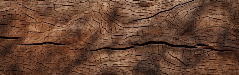 Exquisite Walnut Tree Bark Texture in Rich Brown