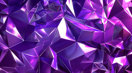 Royal Purple Geometric Polygon Design