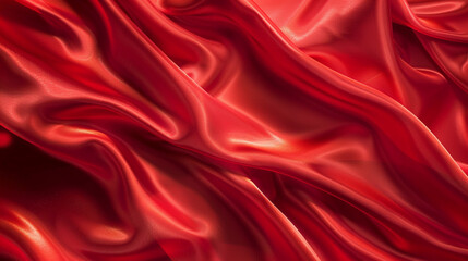 Deep Ruby Silk Wave Flowing Design