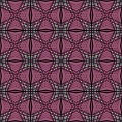 Geometric pattern with oriental elements. Seamless background. Abstract texture
