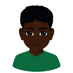 portrait of cute african boy