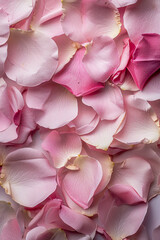 Delicate texture of rose petals, showcasing their softness and pastel hues. rose petal textures offer a romantic and ethereal backdrop