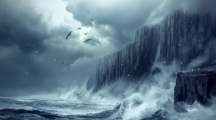 storm on the sea