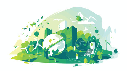 ESG concept. Environmental social and corporate gov