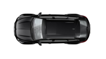 SUV sports luxury car expensive vehicle matte black top view transport cab	
