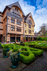 old houses in the city of Troyes, France