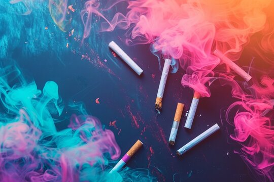 abstract background for World No Tobacco Day