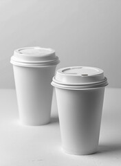 Paper cup for coffee. Mockup.
