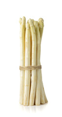 White Asparagus Isolated, Raw Garden Vegetables Bunch, Edible Sprouts of Asparagus Officinalis