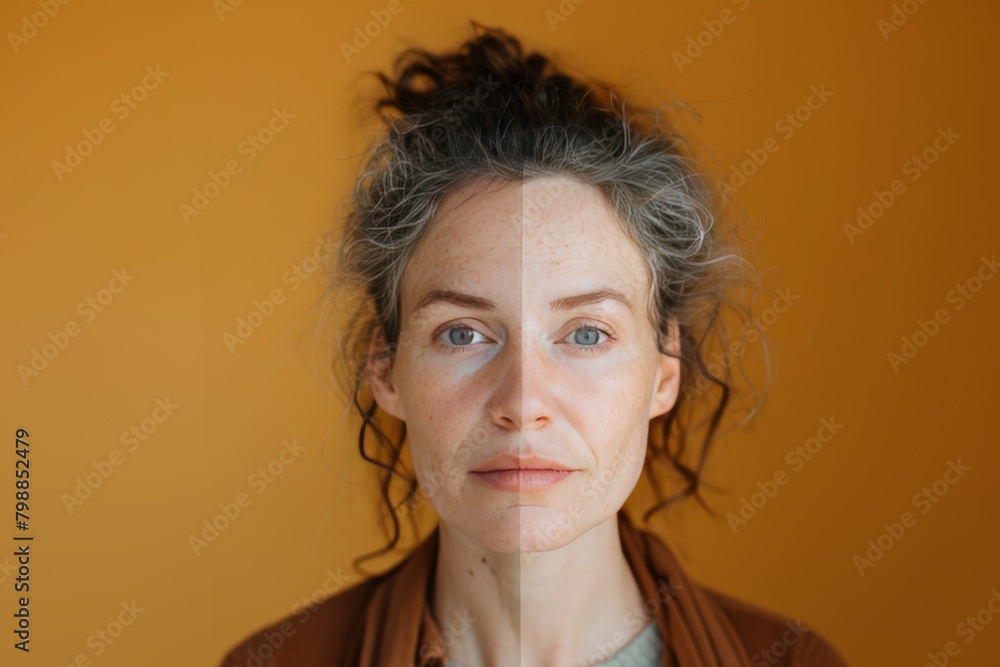 Poster premature aging lift discussions merge with less wrinkle considerations in life dynamics; age dynami