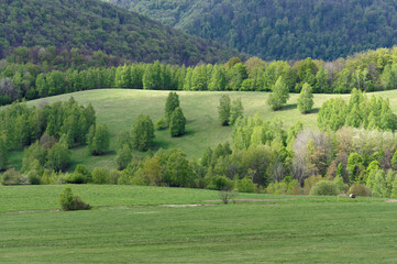 Landscape of Eastern Slovakia, Beautiful charming areas.