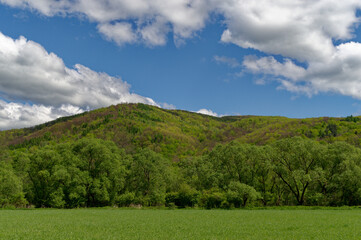 Landscape of Eastern Slovakia, Beautiful charming areas.