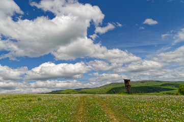 Landscape of Eastern Slovakia, Beautiful charming areas.
