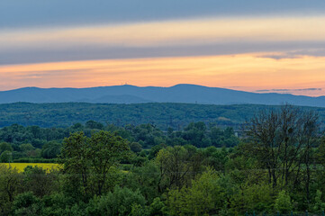 Landscape of Eastern Slovakia, Beautiful charming areas.