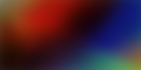 Vivid multicolor blurred ultrawide modern technological dark mix red blue black gray green turquoise orange gradient exclusive background. Perfect for design banners, wallpapers. Premium vintage style