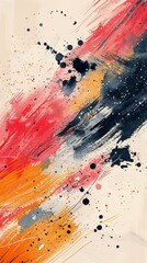 Abstract Color Splash Watercolor Art - obrazy, fototapety, plakaty