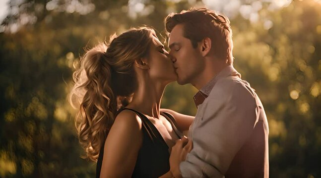 leidenschaftlicher Kuss