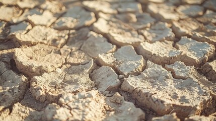 Drought stricken soil arid desert surface ecological emergency