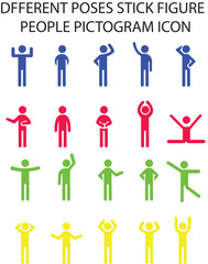 stick figure of a person, fitness, gym icon isolated, pictogram man doing exercises, human silhouette, sport symbol