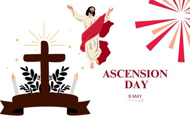 BEAUTIFUL ASCENSION  DAY TEMPLATE DESIGN