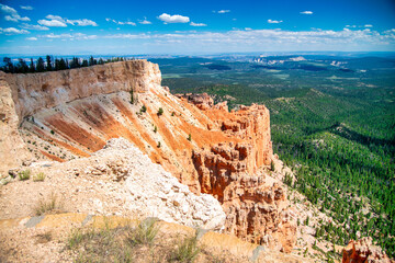 Amazing landscape of Bryce Canyon National Park in summer season, Utah