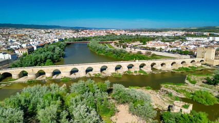 Aerial view of Cordoba, Andalusia. Southern Spain
