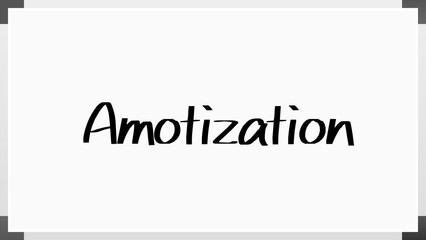 Amotization のホワイトボード風イラスト