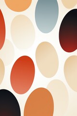 Soft to dark ovals, repeating sequence, flat style, illustration, white base ,  high resolution - obrazy, fototapety, plakaty