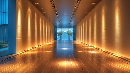 Interior arts and crafts museum, magnetic track spotlights, light strips, downlight lighting, wall lighting, contrasting lighting, warmth and softness, light and shadow art. Generative AI.