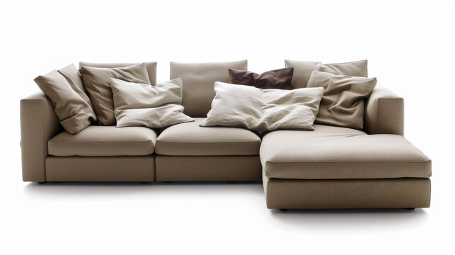 Luxury Elegance: Poliform Sofa Design. Generative AI