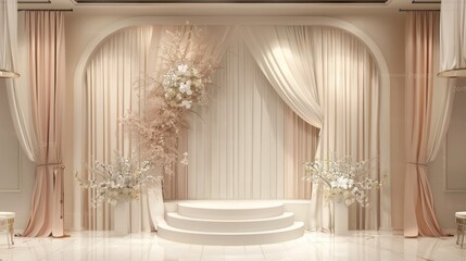 3d designs Wedding Backdrop simple minimalist  luxury