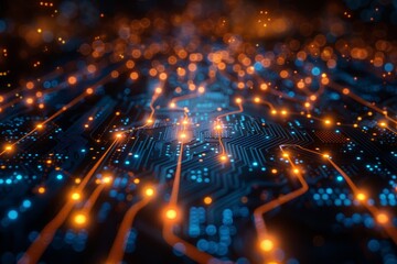 Obraz premium a technology abstract background 