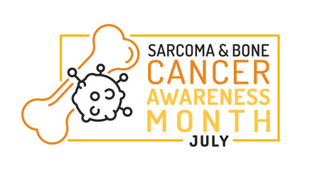 Sarcoma and bone cancer awareness month in july.
