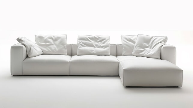 Luxury Elegance: Poliform Sofa Design. Generative AI