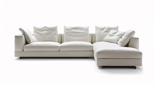 Luxury Elegance: Poliform Sofa Design. Generative AI