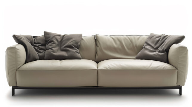 Luxury Elegance: Poliform Sofa Design. Generative AI