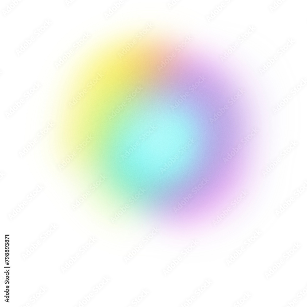 Poster Colorful gradient with noise and blur effects. Gradient beam of light on a transparent background. Colorful glare of neon light