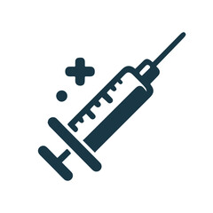 Clean syringe outline icon