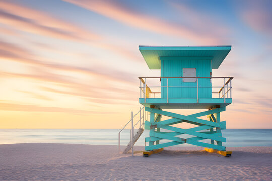 lifeguard tower on the beach