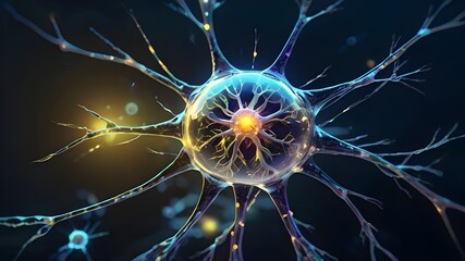 neuron graphic, neural network , serreal 3Dneuron graphic, cranial nerves