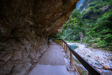 Taiwan, Hualien, Taroko, Scenic Area, Sand Card Walk, Forest Trail
