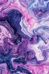 Fototapeta premium Marbleized paper, featuring swirling patterns and elegant color combinations. Marbleized paper textures offer a sophisticated and artistic backdrop