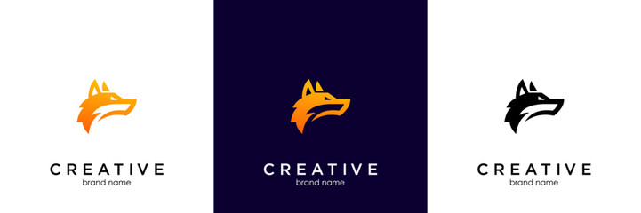nique fox logo, fox illustration, vector