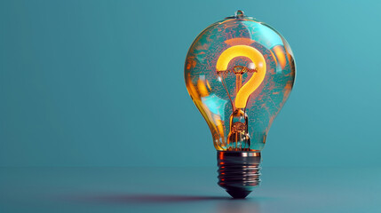 Light Bulb With a Question Mark