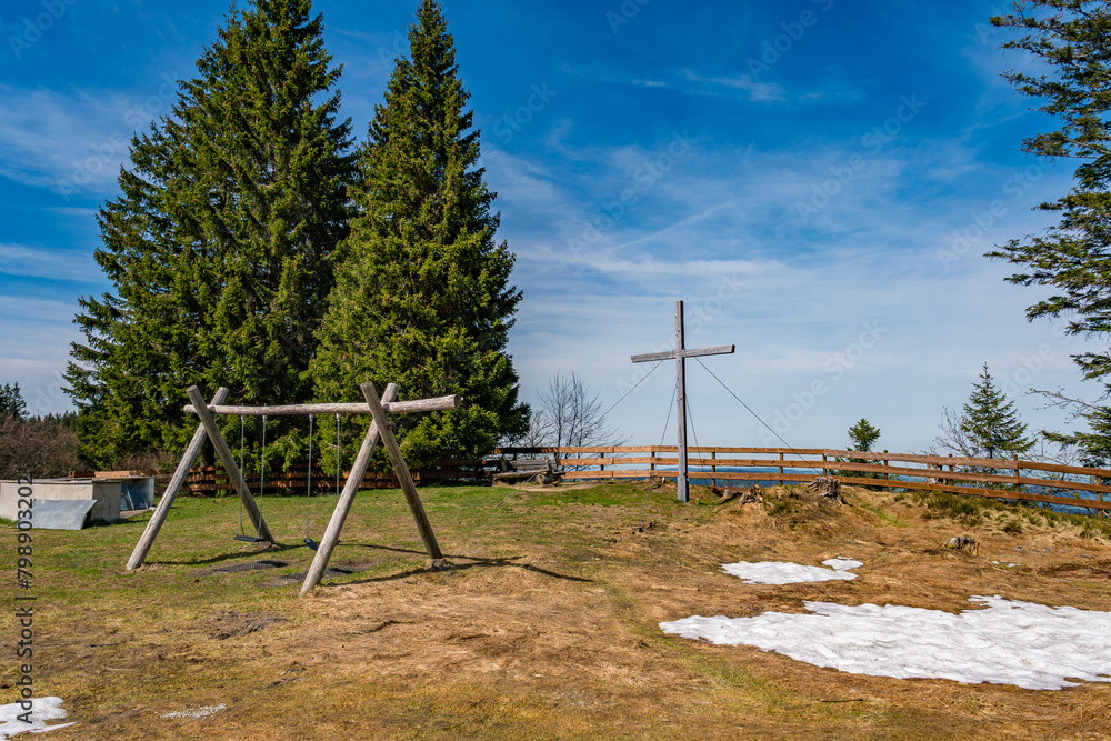 Wall mural Spring hike to the Immenstadter and Gschwender Horn near Immenstadt in the Allgau