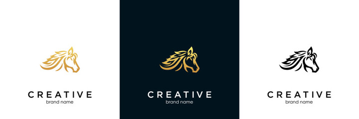 horse logo template