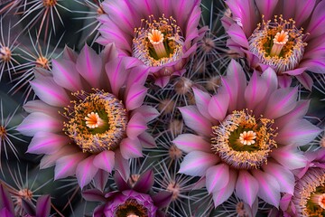 Close-up photography captures the hidden wonders and resilience of cacti's beauty.