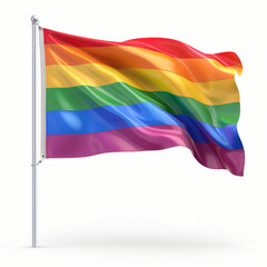 Emoji representation of the LGBT pride flag, featuring the vibrant rainbow colors symbolizing diversity and acceptance within the LGBTQ+ community.
